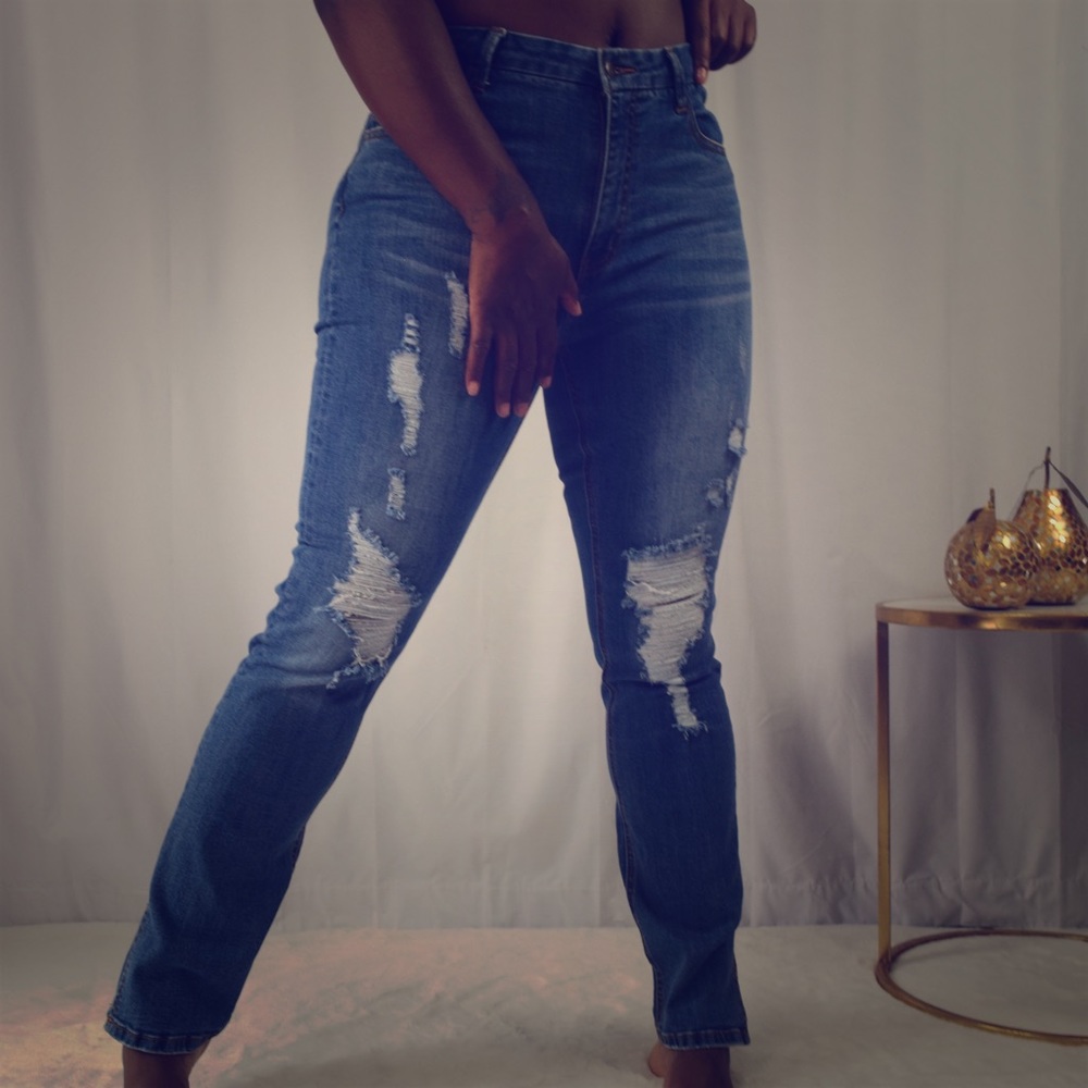 Fashion Nova Blue Jeans Size 13